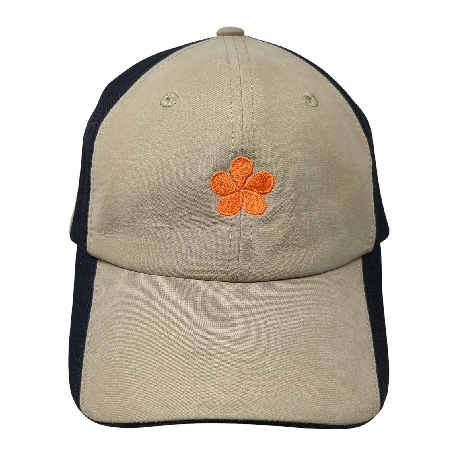 Imperial Strapback Hat Beige One Size Embroidered Logo Adjustable
